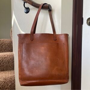 Madewell medium transport tote leather crossbody